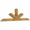 Ekena Millwork Saratoga Rough Sawn Timber Gable Bracket, Western Red Cedar, 72"W x 21"H x 4"D x 4"F, 7/12 Pitch GBW072X21X0404SAR00RWR - alternate 3